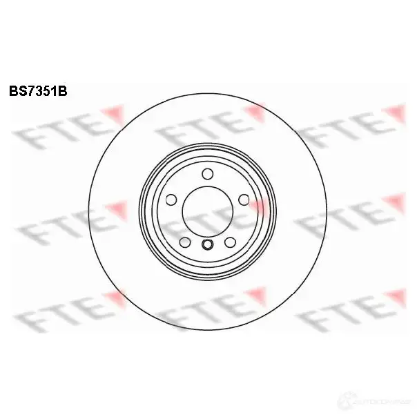 Тормозной диск FTE N EEWB3 BS7351B 4028569698205 607742 изображение 0