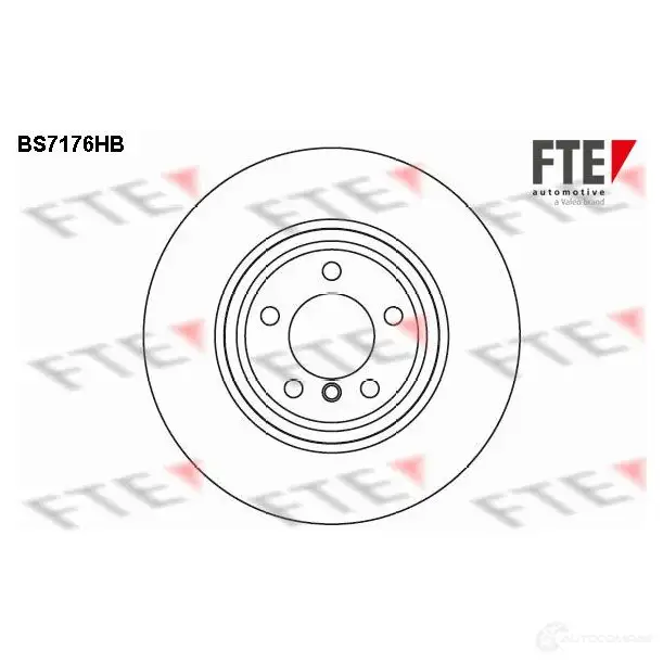 Тормозной диск FTE bs7176hb R5 G6UNZ 607441 4028569481463