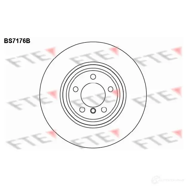 Тормозной диск FTE 607440 BS7176B 4028569696447 SNE Y4D
