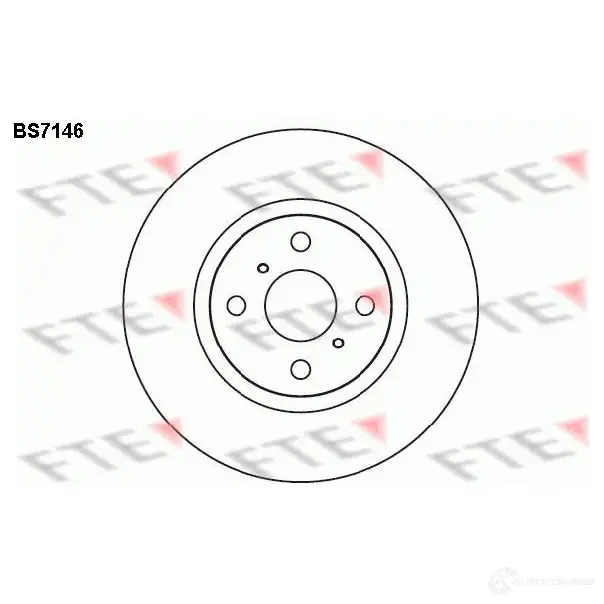 Тормозной диск FTE J QMSU80 607383 BS7146 4028569479408 изображение 0