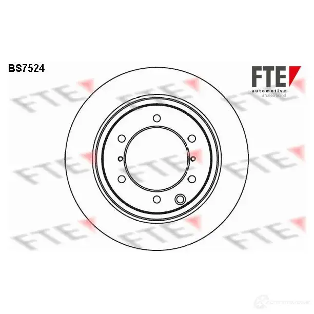 Тормозной диск FTE BS7524 NTG YH 607990 4028569701608