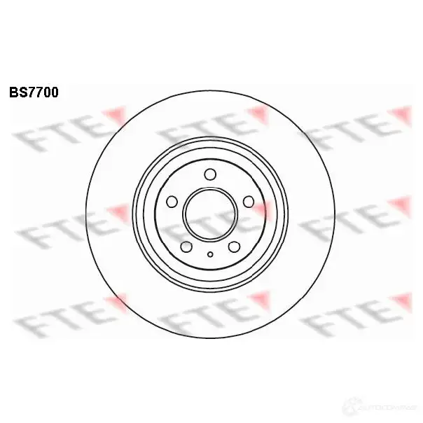 Тормозной диск FTE 608245 4028569704999 SV SCF04 BS7700 изображение 0