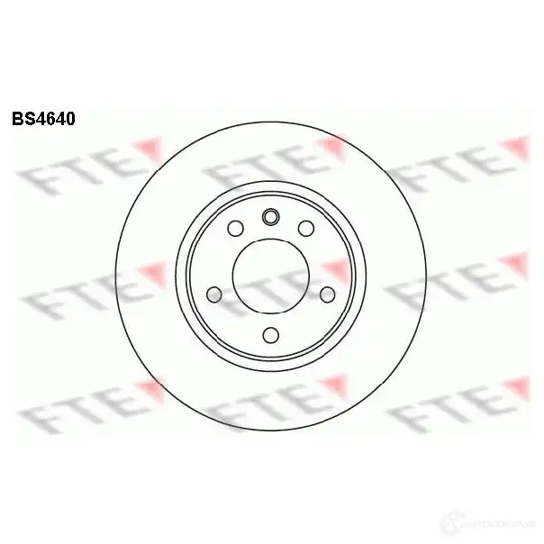 Тормозной диск FTE 4028569355030 287LL D 606545 BS4640 изображение 0