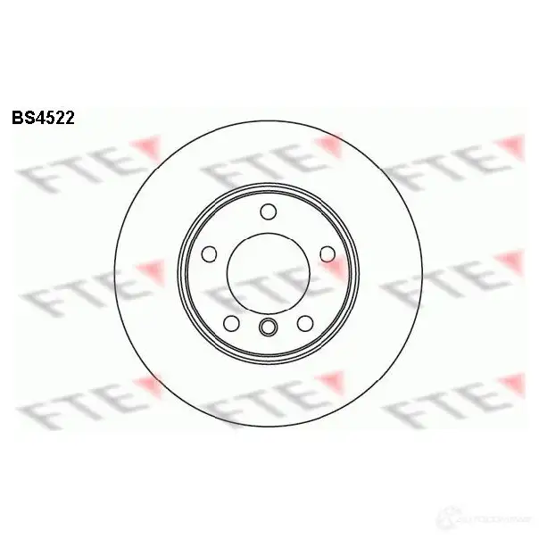 Тормозной диск FTE bs4522 4028569026435 606450 W YYJ5C