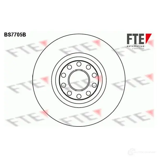 Тормозной диск FTE 4028569705101 CB PWSX BS7705B 608255 изображение 0