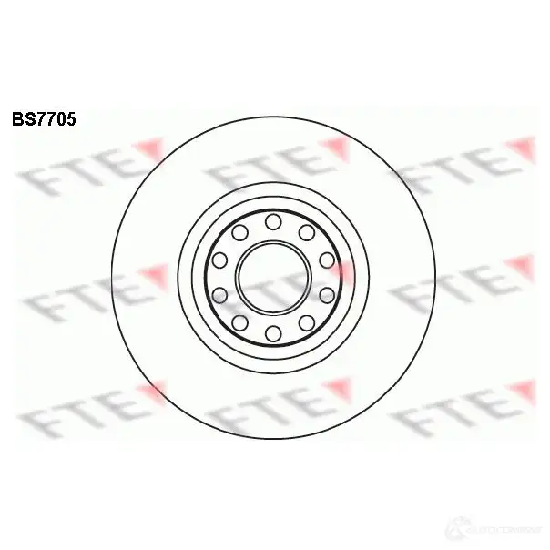 Тормозной диск FTE BS7705 AM2 6BO 608254 4028569705095 изображение 0