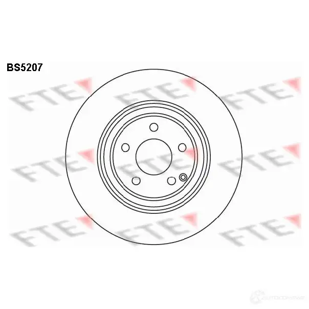 Тормозной диск FTE 606829 4028569408446 RJEY I3 BS5207