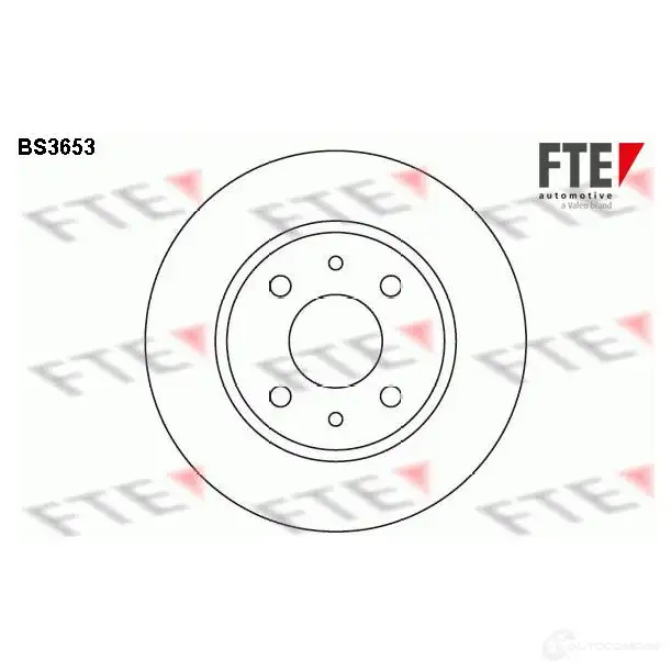 Тормозной диск FTE bs3653 4028569030869 606222 AW VXX изображение 0