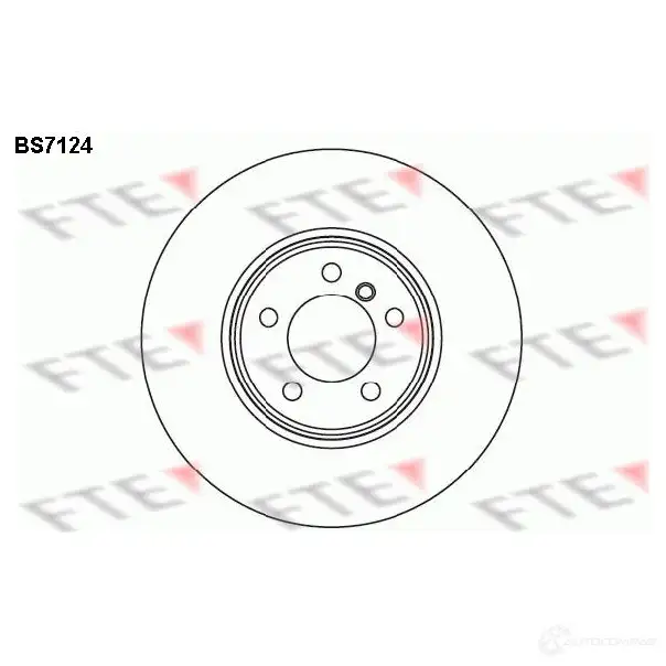 Тормозной диск FTE BS7124 607344 4028569464503 MM2NBF Q