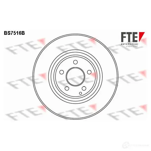 Тормозной диск FTE RAA FR 607979 4028569701455 BS7516B