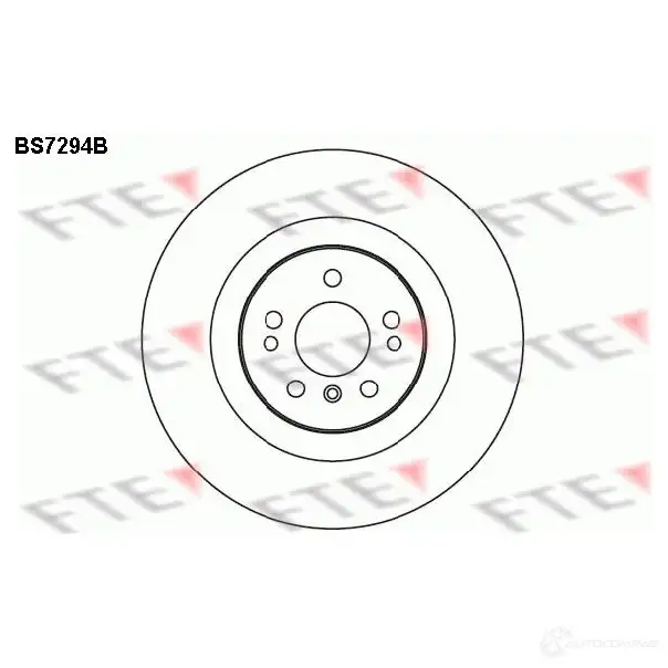 Тормозной диск FTE BS7294B 5LPG 4 4028569697543 607662 изображение 0