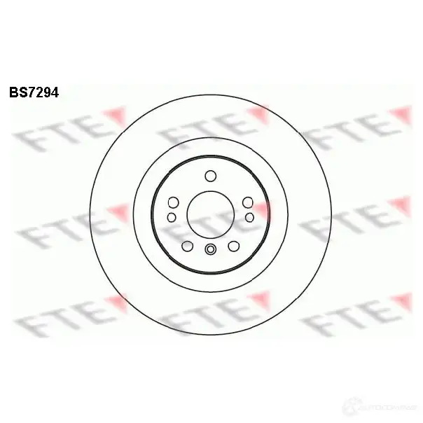 Тормозной диск FTE 4028569666303 607661 BS7294 94DWS 9 изображение 0