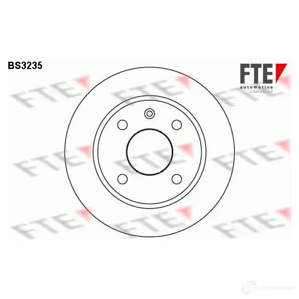 Тормозной диск FTE 606090 4028569028941 XT1B 9 BS3235 изображение 0