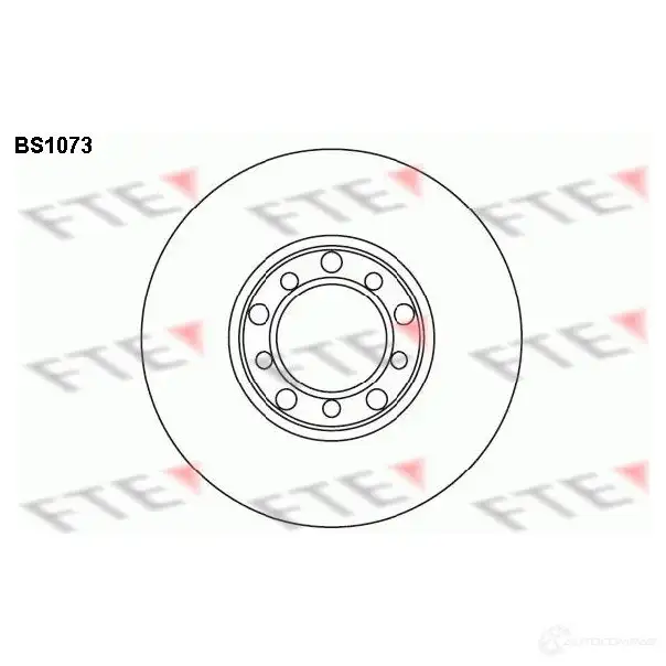 Тормозной диск FTE 4028569028484 BS1073 QLI 3PCX 606074