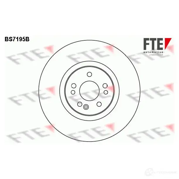 Тормозной диск FTE 607485 BS7195B 4028569696645 Z0 ETW3 изображение 0