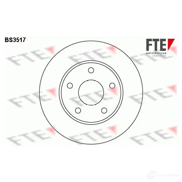 Тормозной диск FTE bs3517 4028569030067 606162 TIJ9H 69 изображение 0