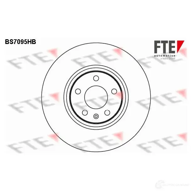 Тормозной диск FTE 4028569472232 607296 TBU MU BS7095HB