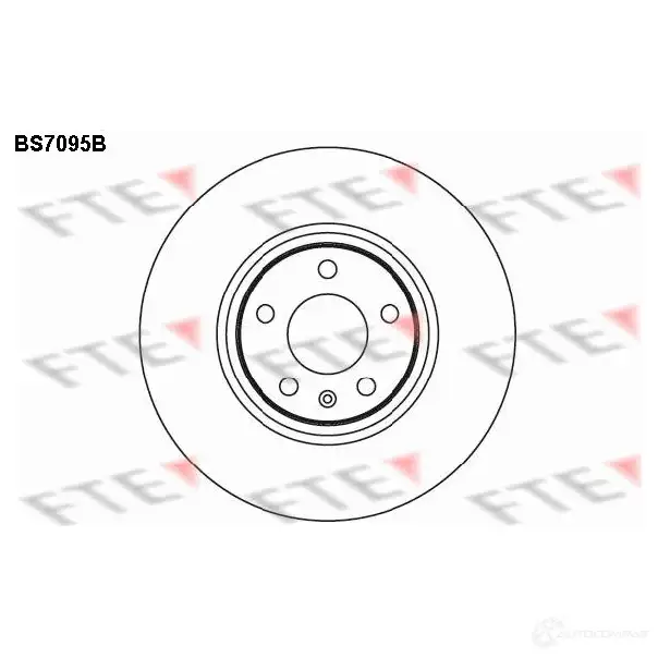 Тормозной диск FTE BS7095B 4028569695655 607295 UE VUZ изображение 0