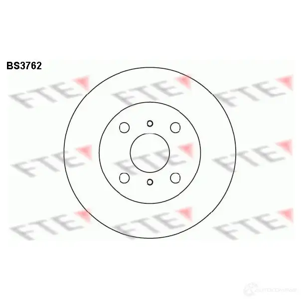 Тормозной диск FTE 4028569031323 606261 P 3RZZN bs3762