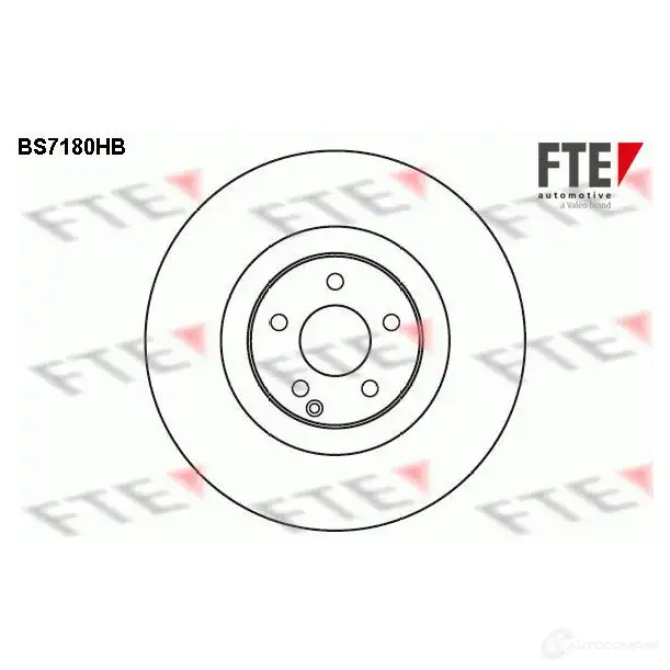 Тормозной диск FTE 1YI NB8Y 607453 4028569481524 BS7180HB изображение 0