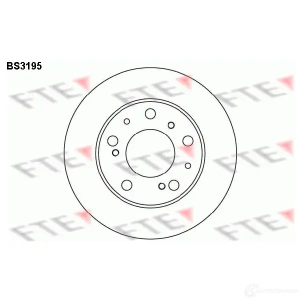 Тормозной диск FTE 606084 bs3195 EXSSS 1U 4028569028781 изображение 0