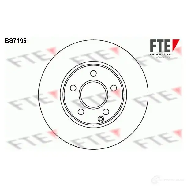 Тормозной диск FTE B KM81T 607487 BS7196 4028569484594
