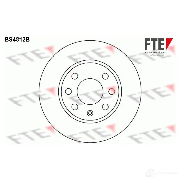 Тормозной диск FTE 4028569692654 EFJ1P2 M 606696 BS4812B изображение 0