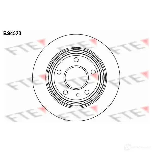 Тормозной диск FTE F8EPY 9 4028569026442 BS4523 606452