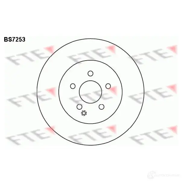 Тормозной диск FTE 4028569496771 BS7253 MQDF 9C 607590 изображение 0