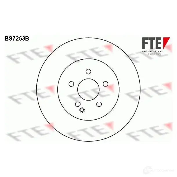 Тормозной диск FTE D8IU E 607591 BS7253B 4028569697147 изображение 0