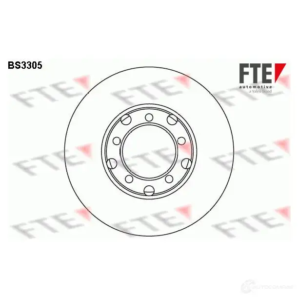 Тормозной диск FTE 606103 4028569029207 BS3305 Q3 QT12 изображение 0
