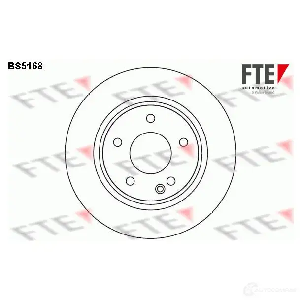 Тормозной диск FTE BS5168 4028569408934 606799 NY7RK 6 изображение 0