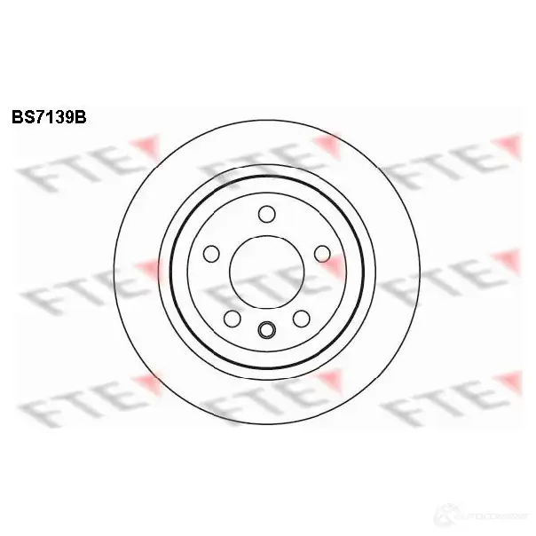 Тормозной диск FTE PLKU HMH 4028569696058 607371 BS7139B