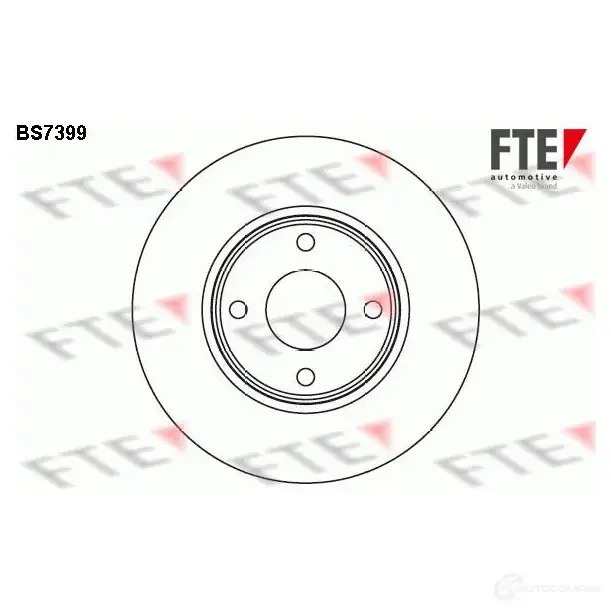 Тормозной диск FTE 607810 BS7399 T GKBFV 4028569699134 изображение 0