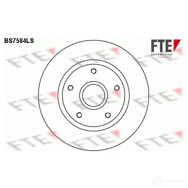 Тормозной диск FTE 4028569702759 608081 UGDDI 8 BS7584LS изображение 0