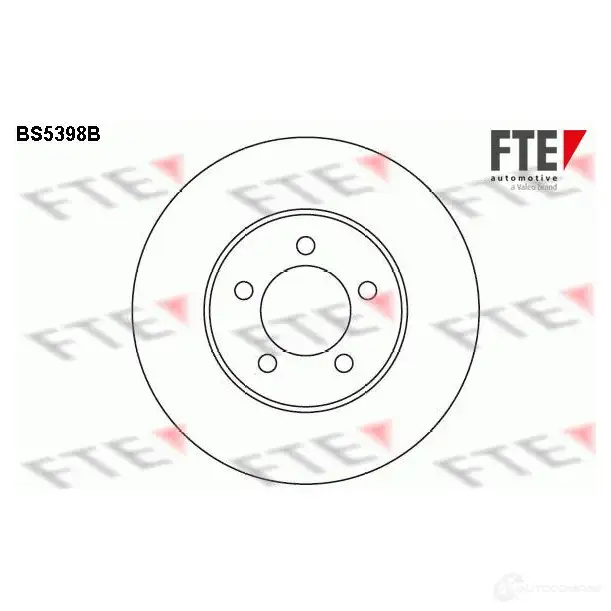 Тормозной диск FTE 4028569694313 607020 4 P3A9K BS5398B