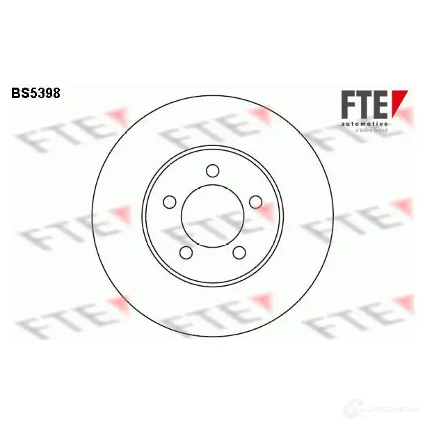 Тормозной диск FTE NYZR O 4028569452029 607019 BS5398