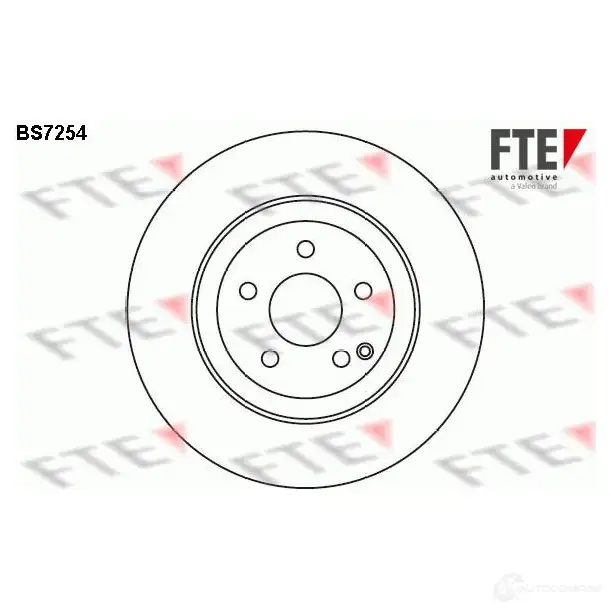 Тормозной диск FTE BS7254 607593 4MLQG N 4028569497792
