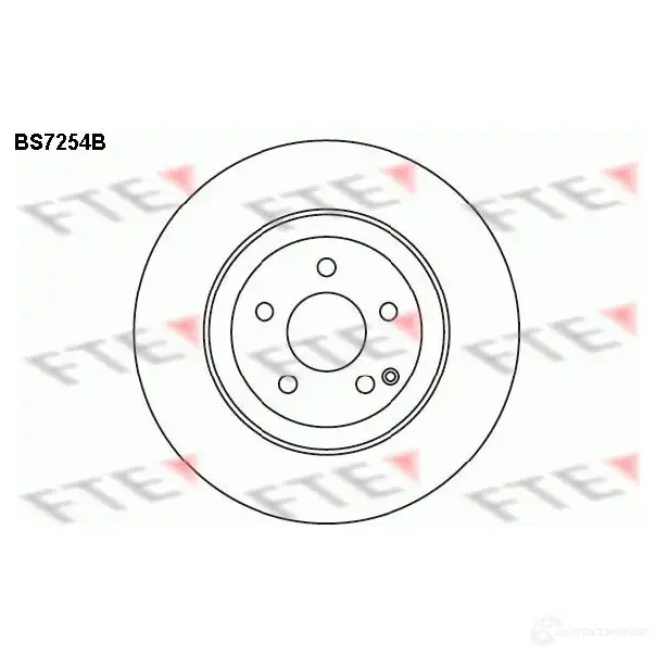 Тормозной диск FTE 4028569697154 0EP M6 BS7254B 607594 изображение 0