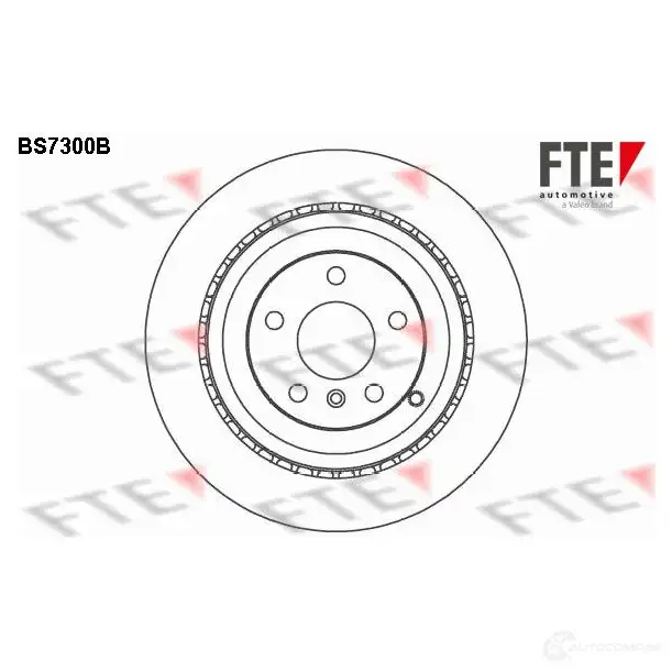 Тормозной диск FTE SM5 3P 607671 BS7300B 4028569697598