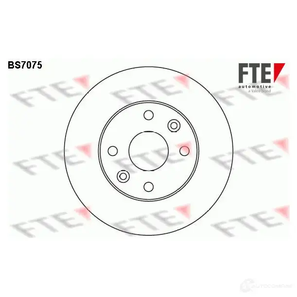 Тормозной диск FTE II 1BX25 bs7075 607257 4028569452067 изображение 0