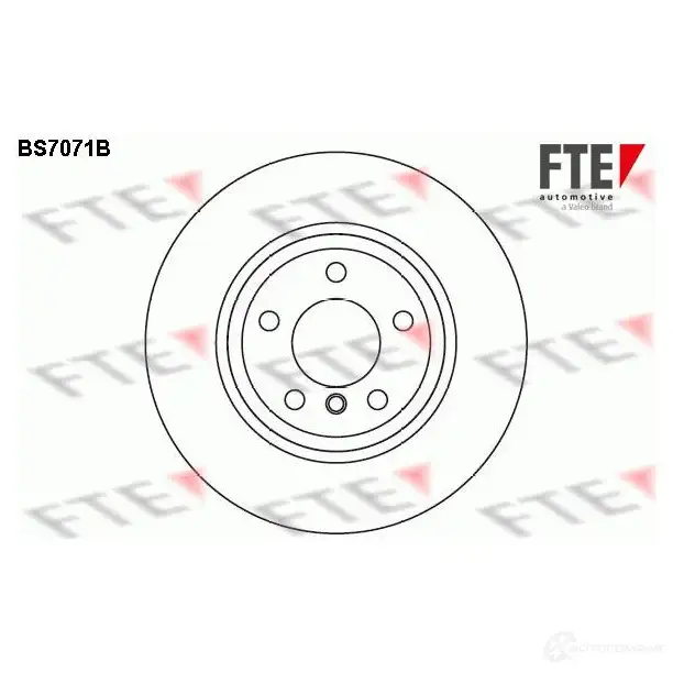 Тормозной диск FTE 8 UGPO1 4028569695457 BS7071B 607249