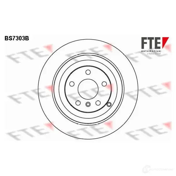 Тормозной диск FTE 4028569697611 BS7303B ME 6RX 607677 изображение 0