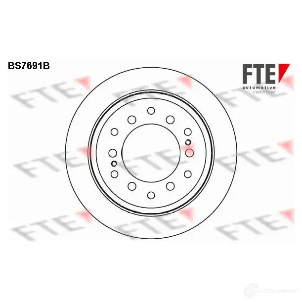 Тормозной диск FTE 4028569704821 BS7691B 608231 2 LGNX изображение 0