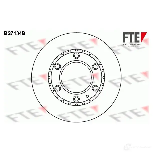 Тормозной диск FTE DZY 6F0 607361 BS7134B 4028569696003 изображение 0