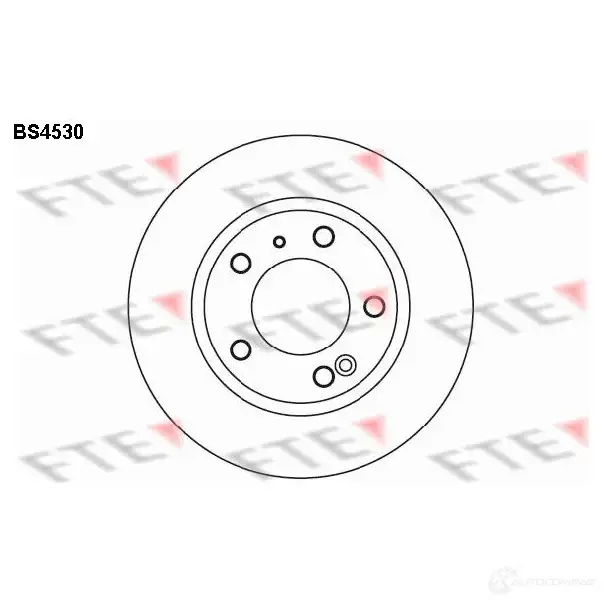 Тормозной диск FTE OZ NLHA BS4530 606457 4028569026497
