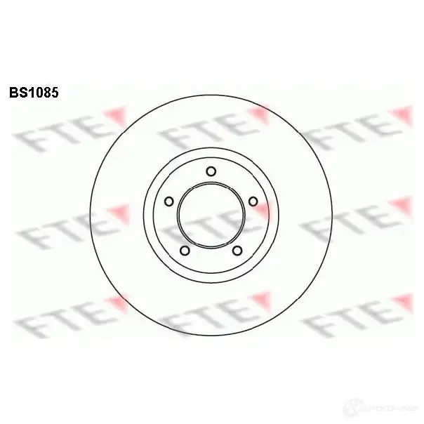 Тормозной диск FTE 606075 4028569028507 bs1085 CF4 11AT изображение 0