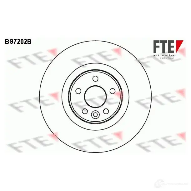 Тормозной диск FTE BS7202B LBZX9 9V 607499 4028569696690 изображение 0
