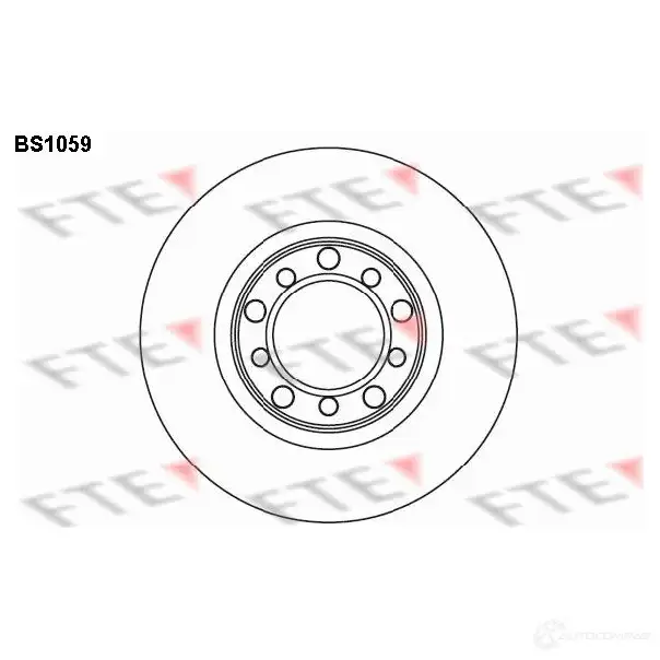 Тормозной диск FTE 4028569028439 BS1059 X VMS4 606072 изображение 0