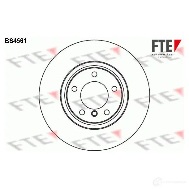 Тормозной диск FTE 606489 BS4561 4028569026770 RL5 D3 изображение 0